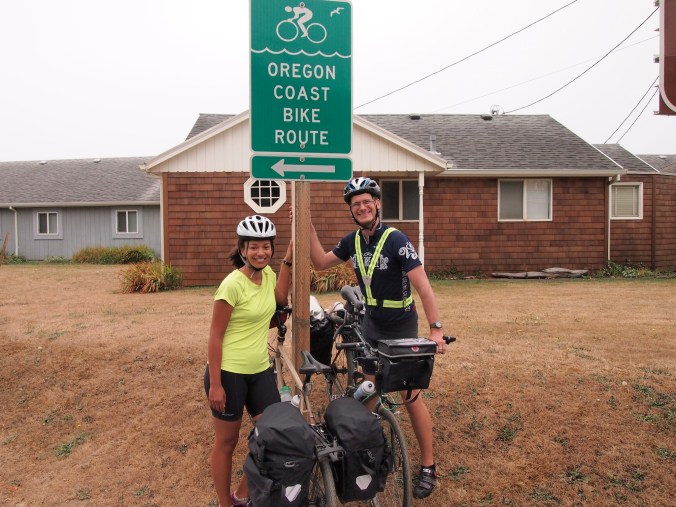 Dirty, sweaty, stinky honeymoon bike tour.