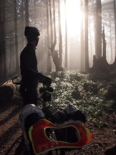 Leaving Cape Lookout State Park at sunrise.