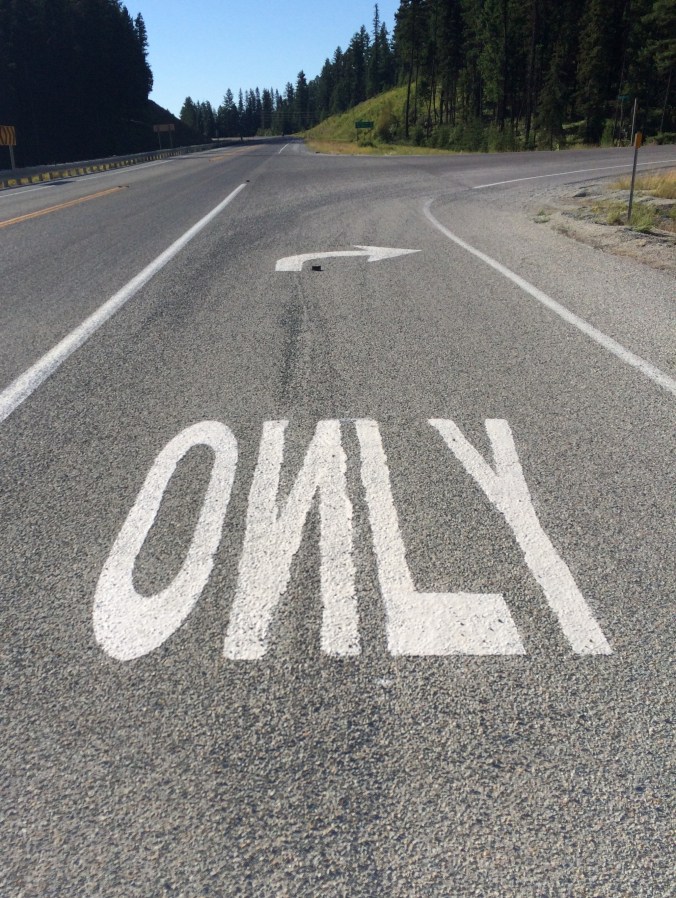 You'd think they'd realize their mistake pretty immediately, but we saw several of these on the road today.